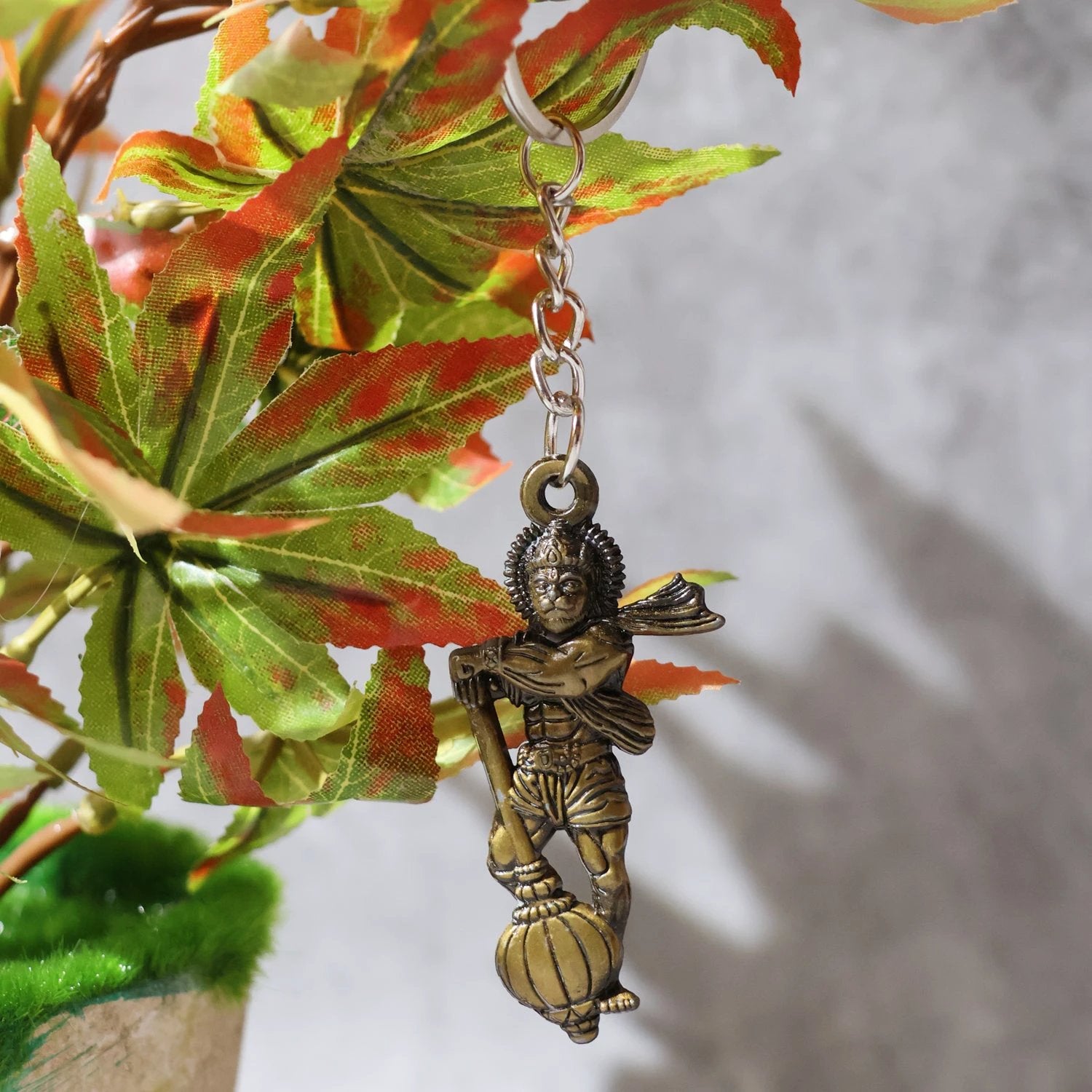 Lord Hanuman Metal Keychain by Wukusy