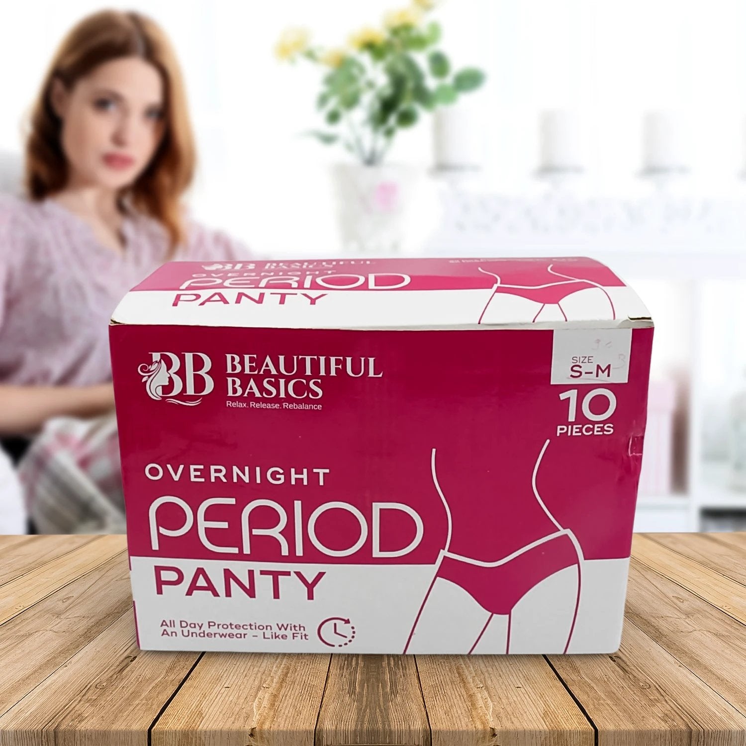 Womens Emergency Kit Travel Kit- Includes Seamless Underwear Pantyliner Feminine Hygiene Sachet First Period Kit (10 Pcs) - 69KART