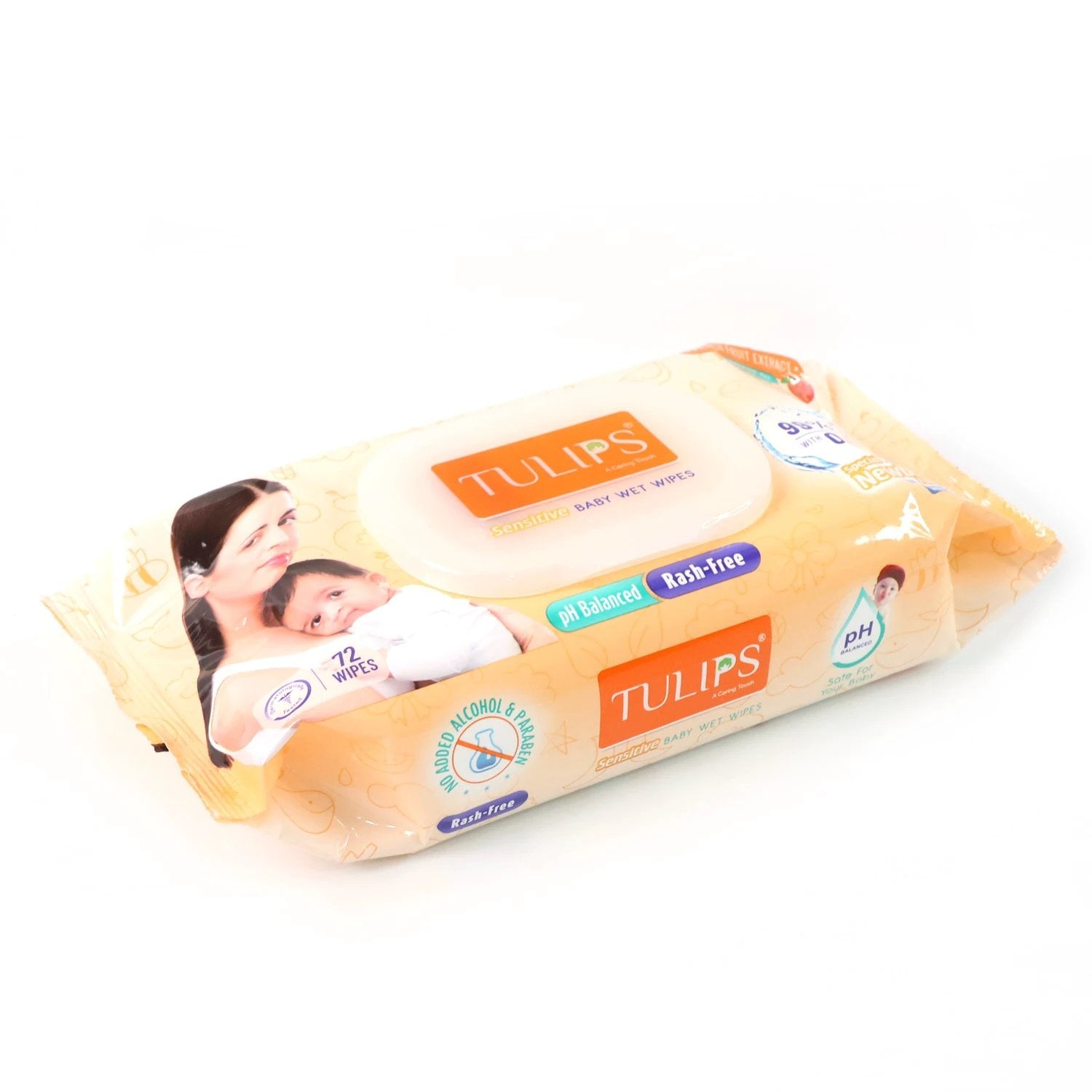 Tulips Sensitive Baby Wet Wipes (1 Set) - 69KART