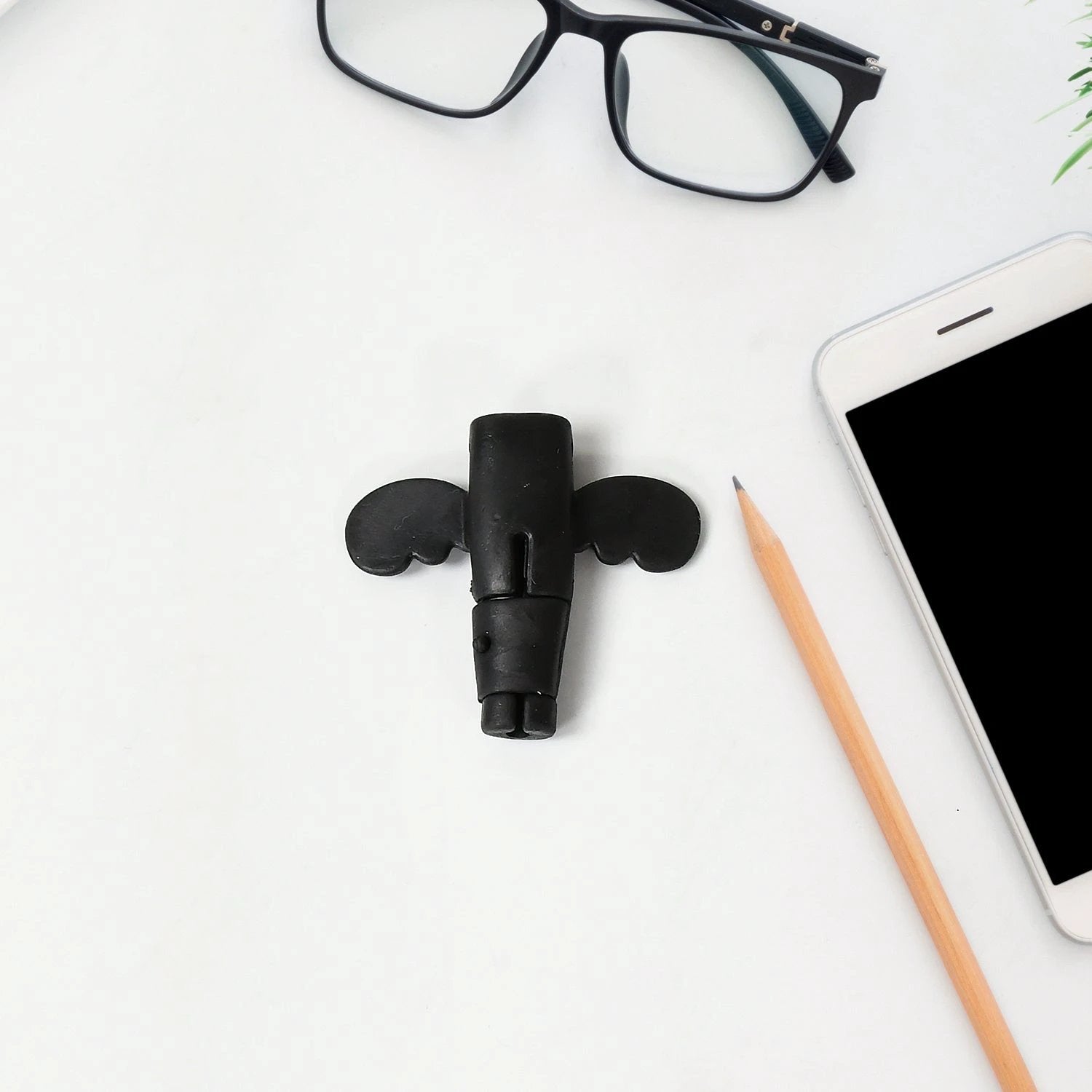 Silicone Data Cable Protector Angel Data Cable Protective Cover 2 In 1 Mobile Phone Cord Earphone Cord Saver Storage Tool - 69KART