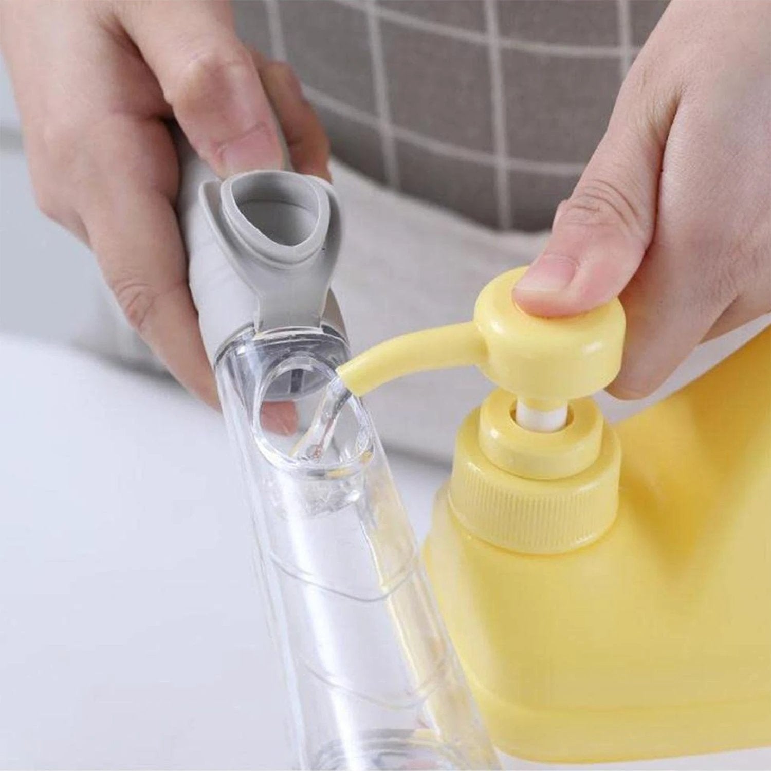2 In 1 Soap-dispensing Dish Brush - (Set) - 69kart