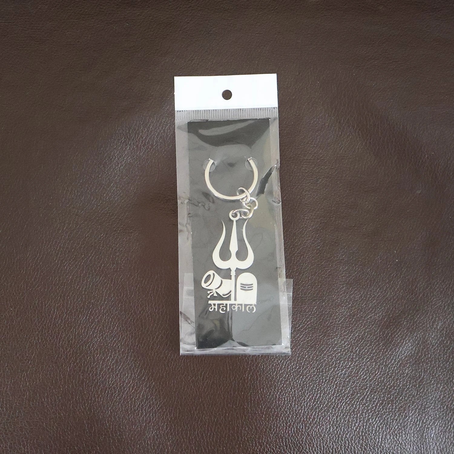 Mahakal Trishul  Shivling Design Metal Keychain - (1 Pc) - 69KART