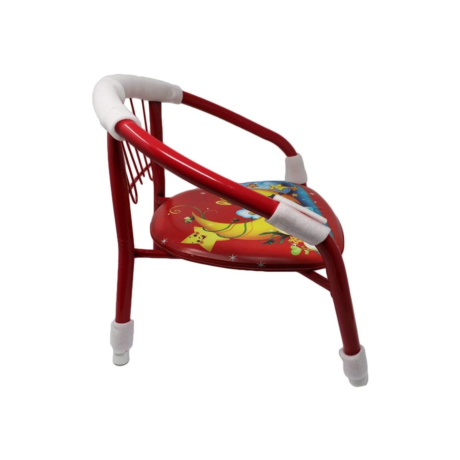 1257 Multicolor Cartoon Design Baby Chair With Metal Backrest Frame Sound Seated Soft Cushion For Kids Toddlers (Moq - 4 Pcs) by Wukusy