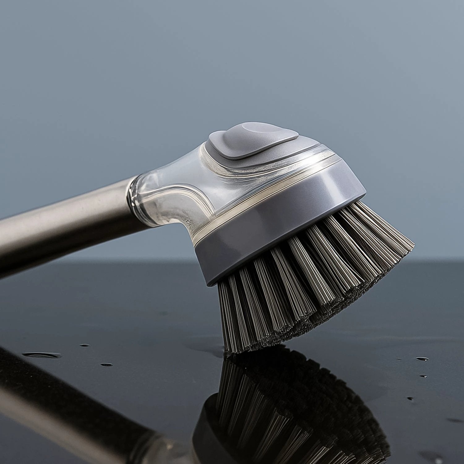 5939 Cleaning Brushes Set Scrub Brush Bathroom Brush Long Handle Liquid Dispenser Pot Washing Brush - 69kart