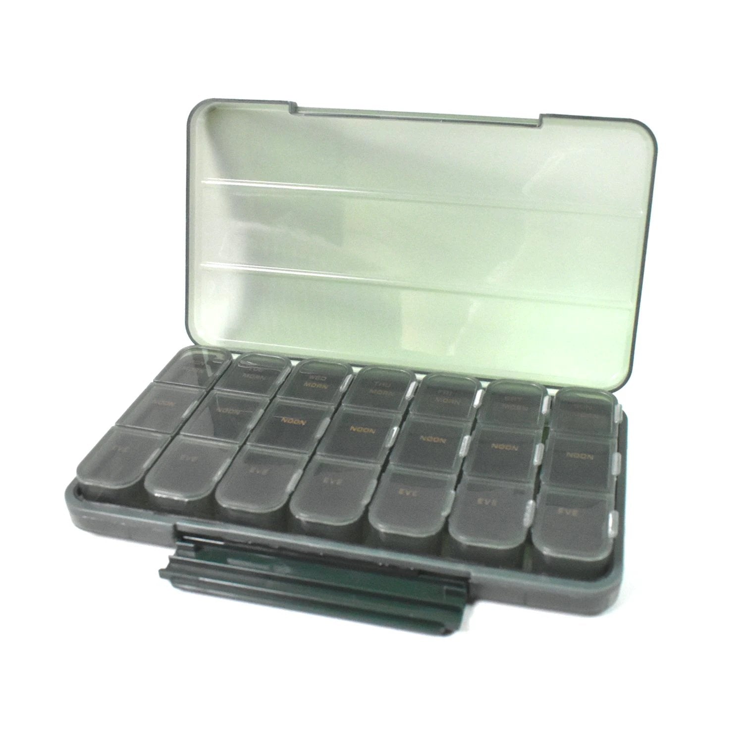 Portable Weekly Pill Box Organiser Daily Pill Keeper 21 Grid Container (1 Pc) by Wukusy