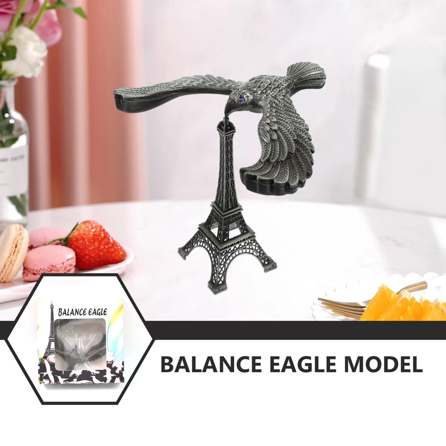 Balancing Bird Metal Eiffel Tower Toy Set by Wukusy