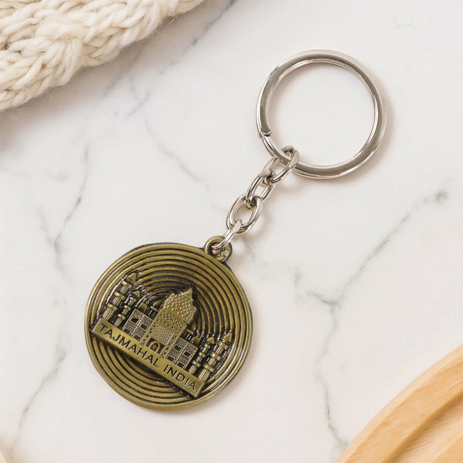 Premium Taj Mahal India Souvenir Keychain (1 Pc) by Wukusy