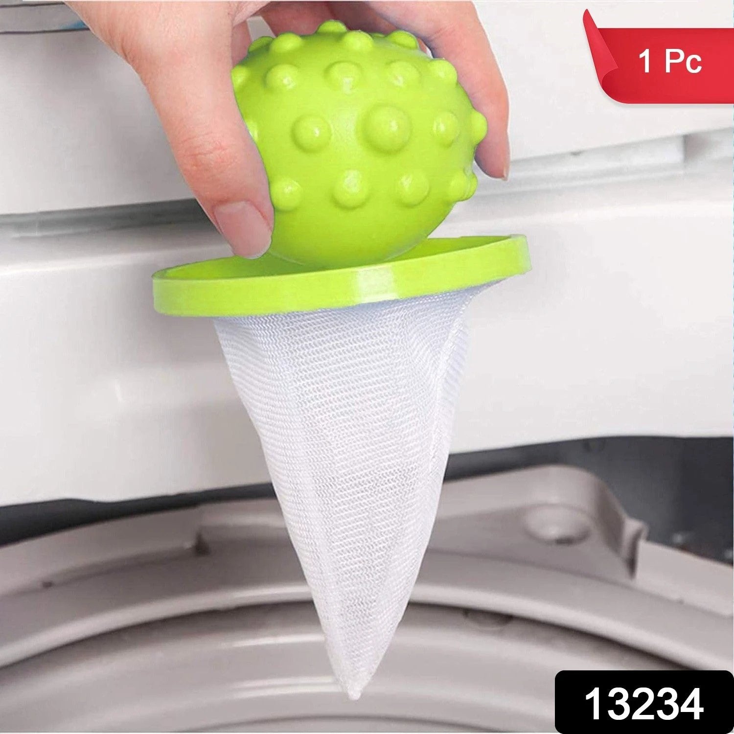 Reusable Washing Machine Floating Cylindrical Shape Lint Mesh Bag ( 1 Pc) - 69KART