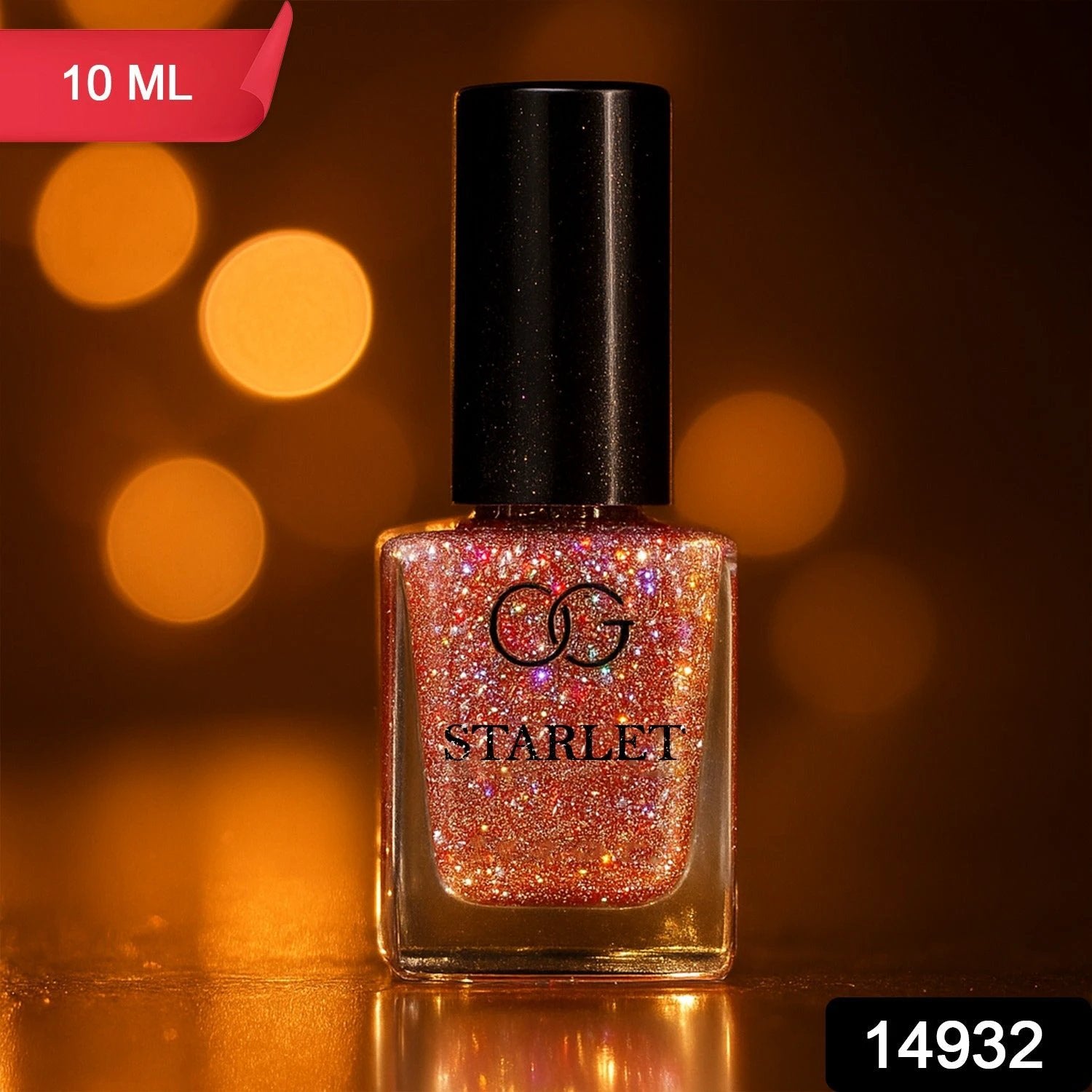 Og Beauty Metallic Rose Starlet Glitter Nail Paint (10 Ml  1 Pc) - 69KART