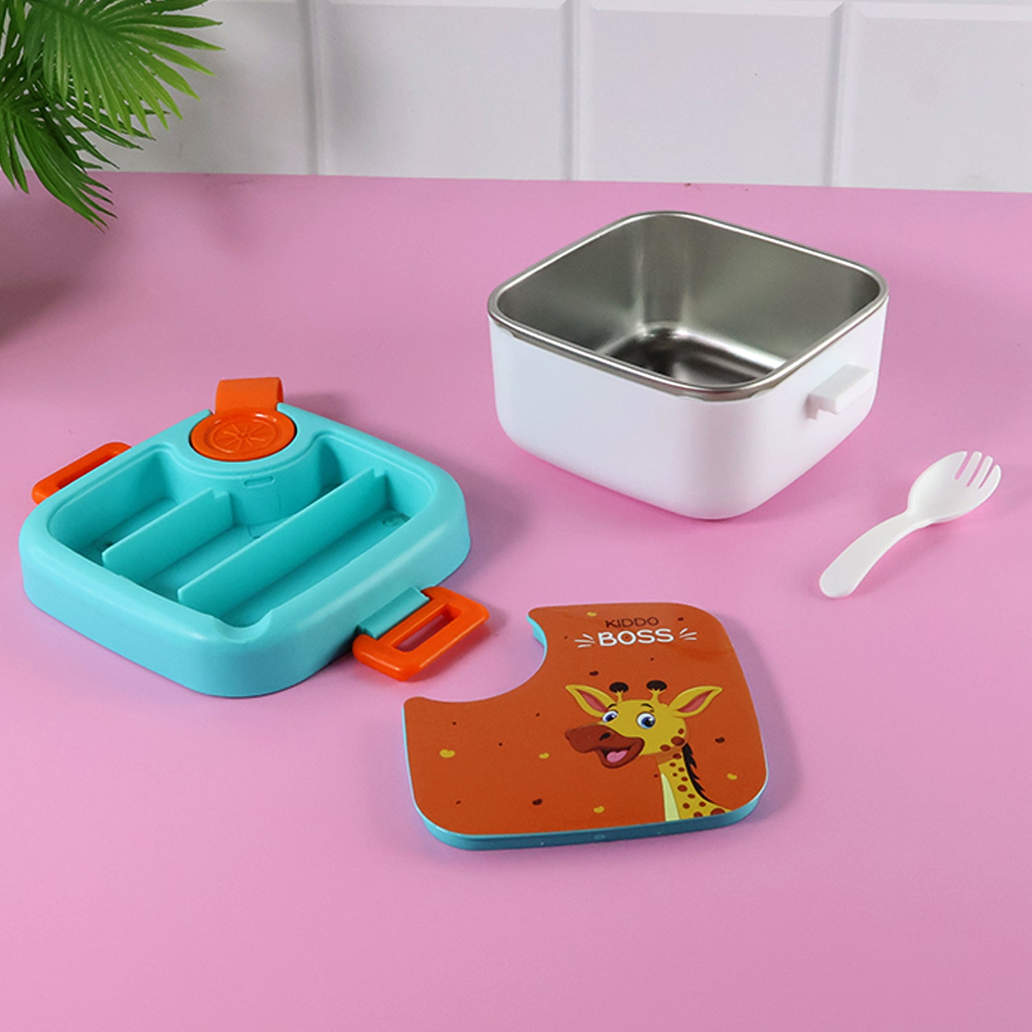 Kids Cartoon Lunch Box 1 Set