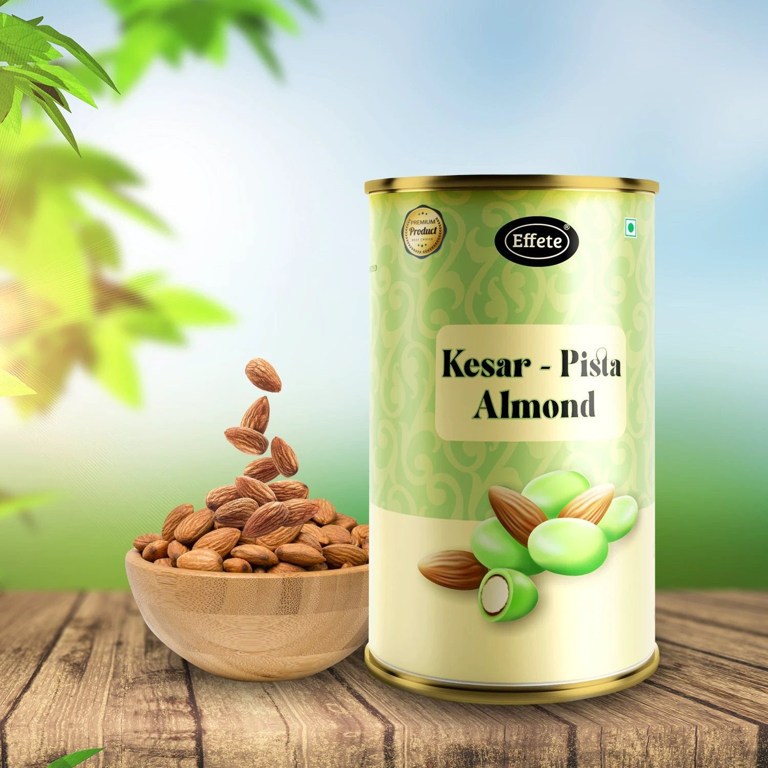 Effete Kesar-pista Almonds Chocolate (96 G) - 69KART