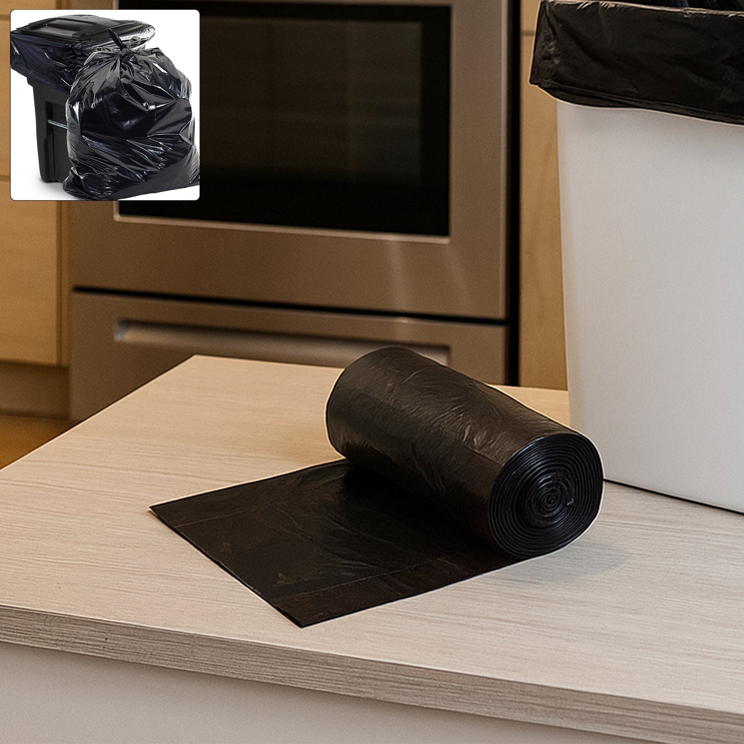 Garbage Bags Roll 45 X 45 Cm (1 Pc  Mix Color)