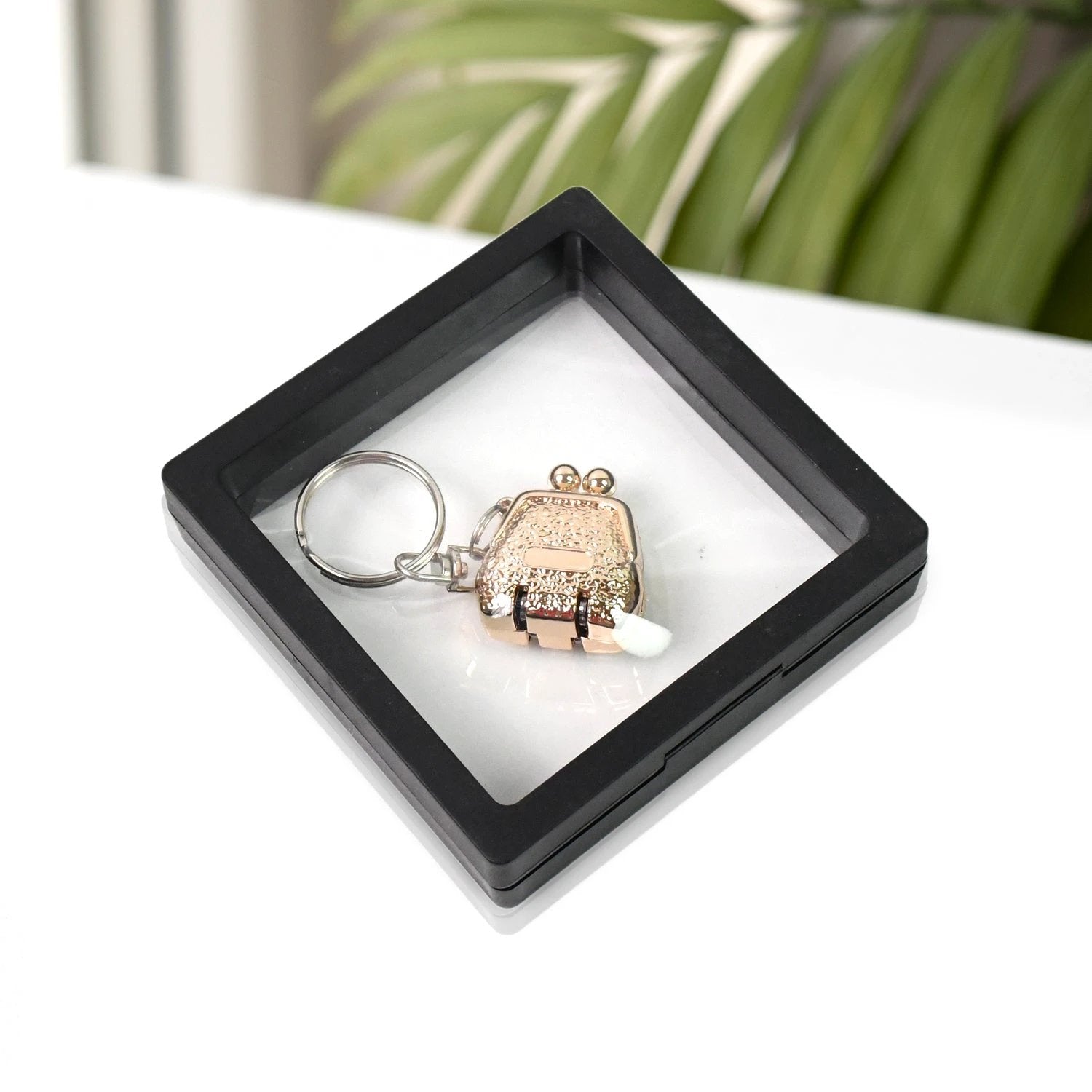 Nail Clipper Keychain With 3d Floating Frame Display Case (1 Set) by Wukusy