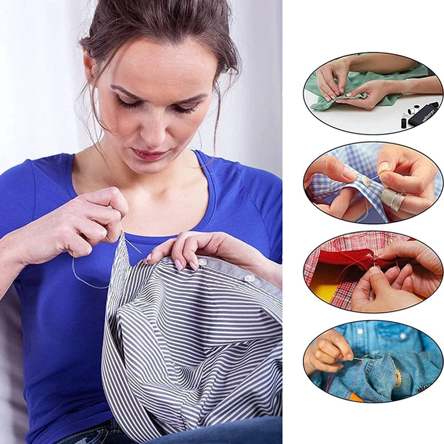 6052a 33pc Purse Sewing Set For Carrying Various Sewing Items And Stuffs In It. - 69kart
