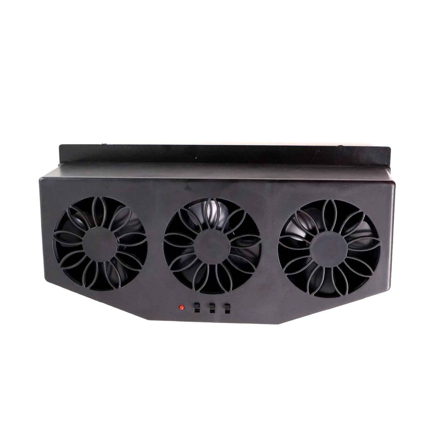 Triple Fan Solar Powered Car Exhaust Ventilation System With Usb Charging - 69KART
