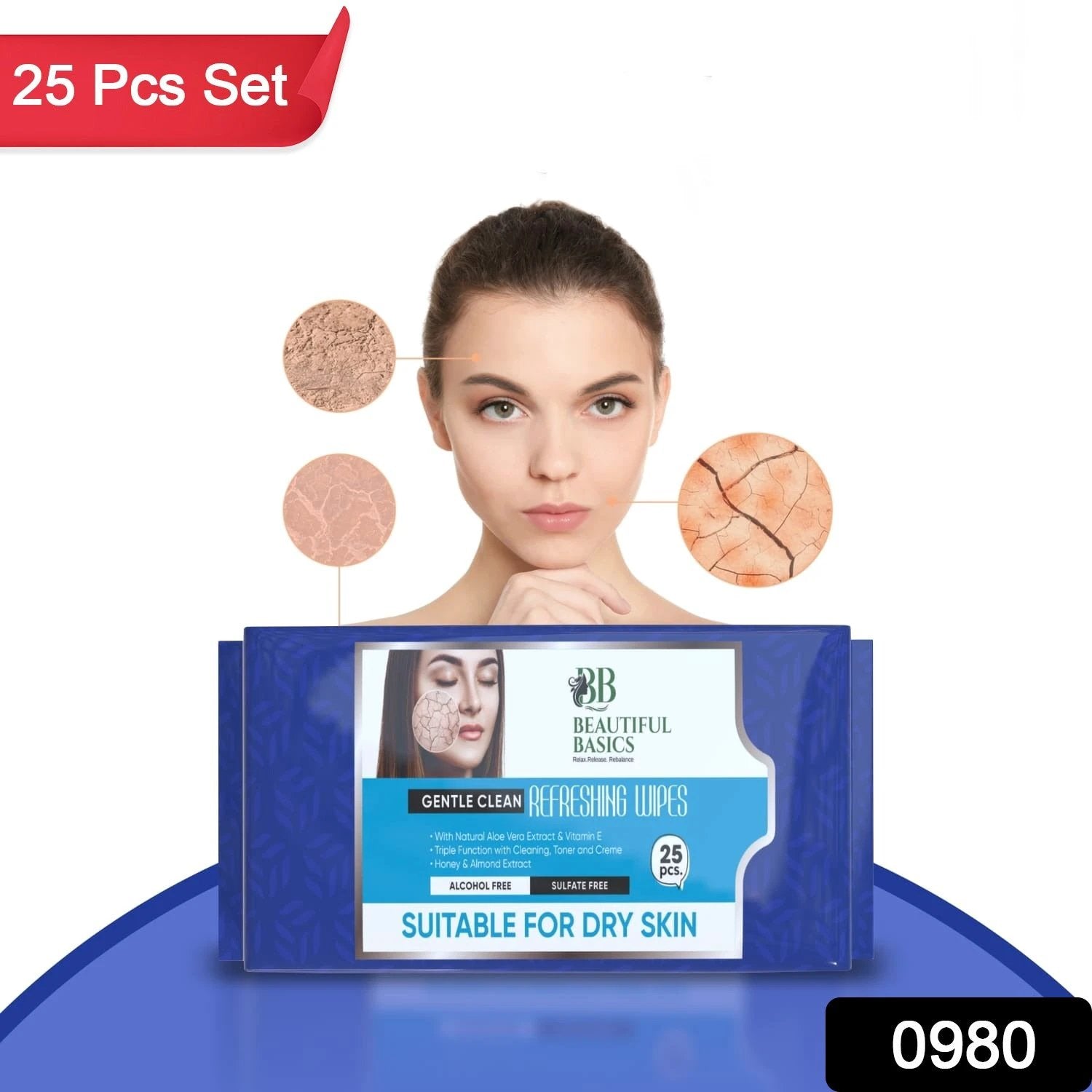 Refreshing Wet Wipes For Face Facial Cleansing Refreshing Skin Hydration Soothing For Skin Ph Balance Alcohol Free Nourishing With Fruit Extract 25 Wipes by Wukusy