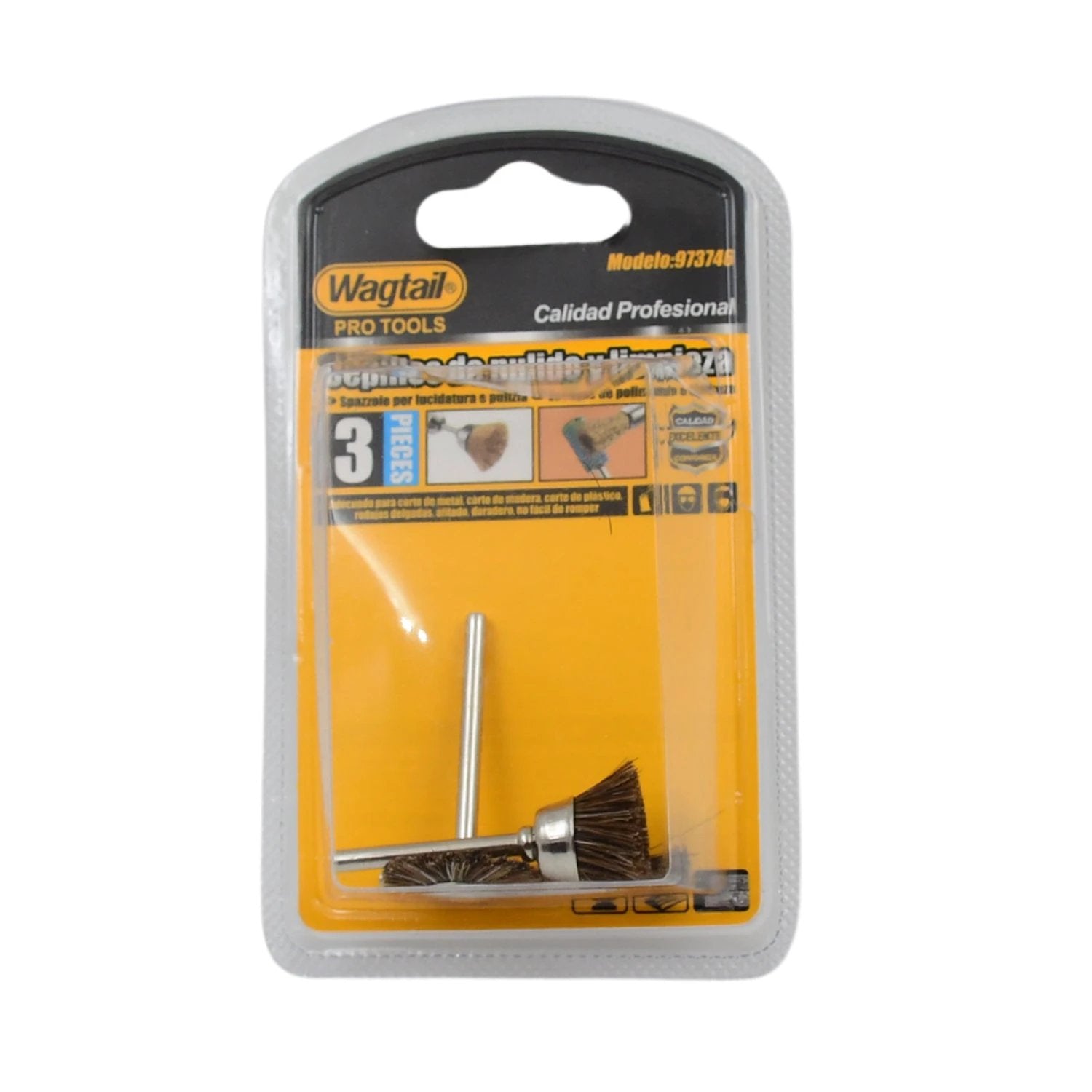 Brass Wire Wheels 3 Pcs Brass Wire Wheels Rust Removal Tool - 69KART