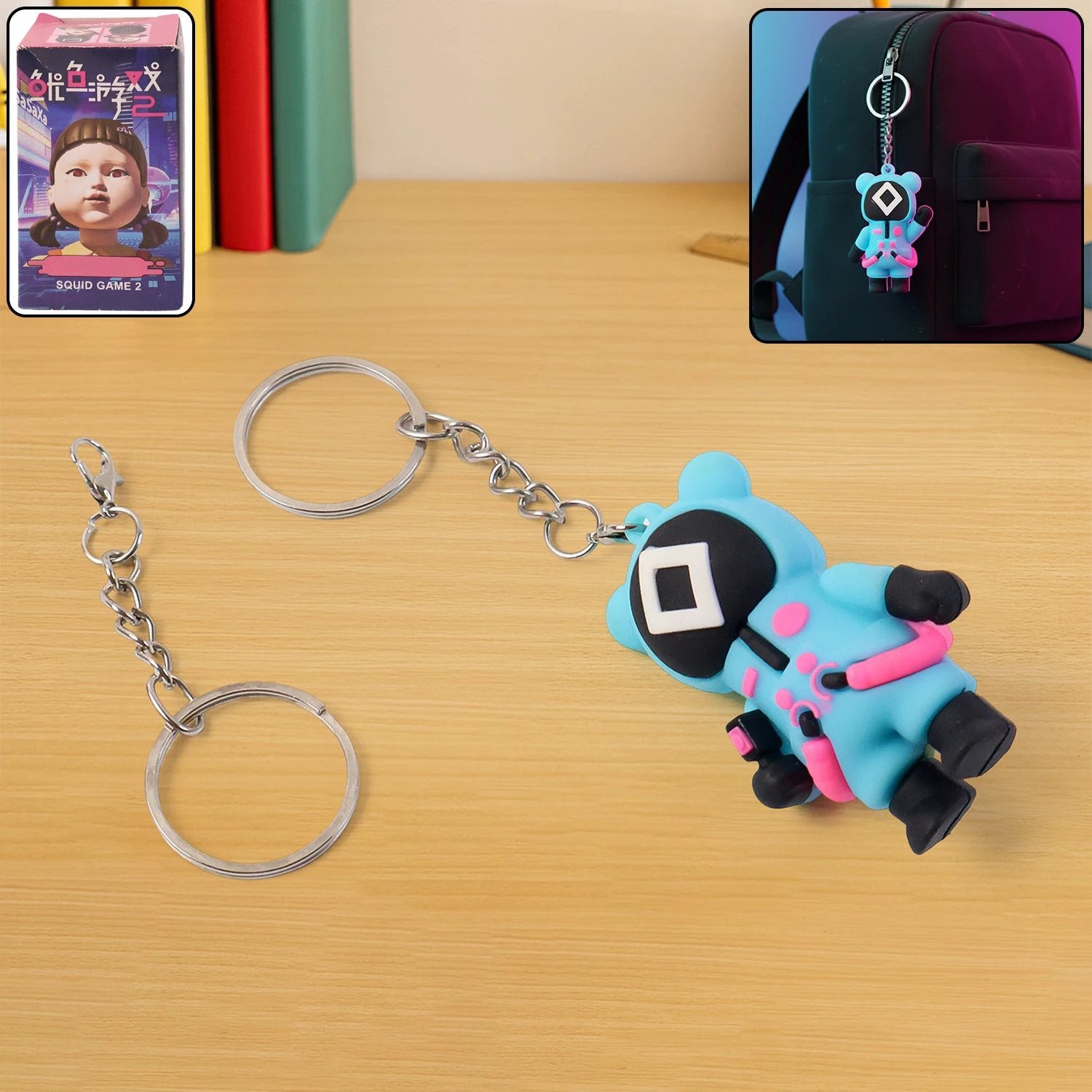 Cute Character-themed Soft Silicone Keychain (Mix Desgin  1 Pc) - 69kart
