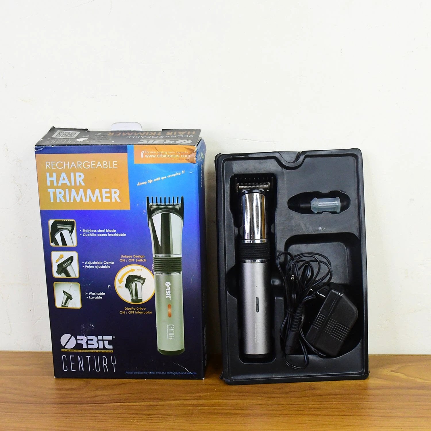 Orbit Rechargeable Hair Trimmer For Men (1 Pc) by Wukusy
