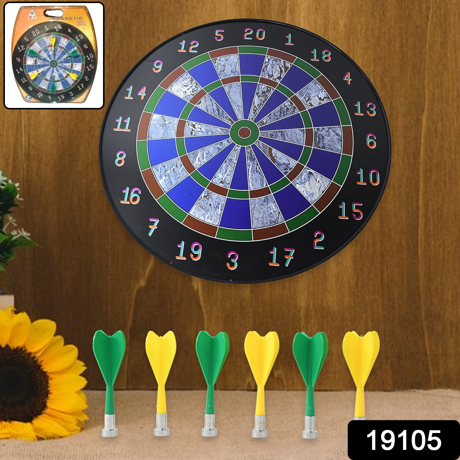 Magnetic Dart Board Game Set With 6 Safe Darts For Kids  Adults