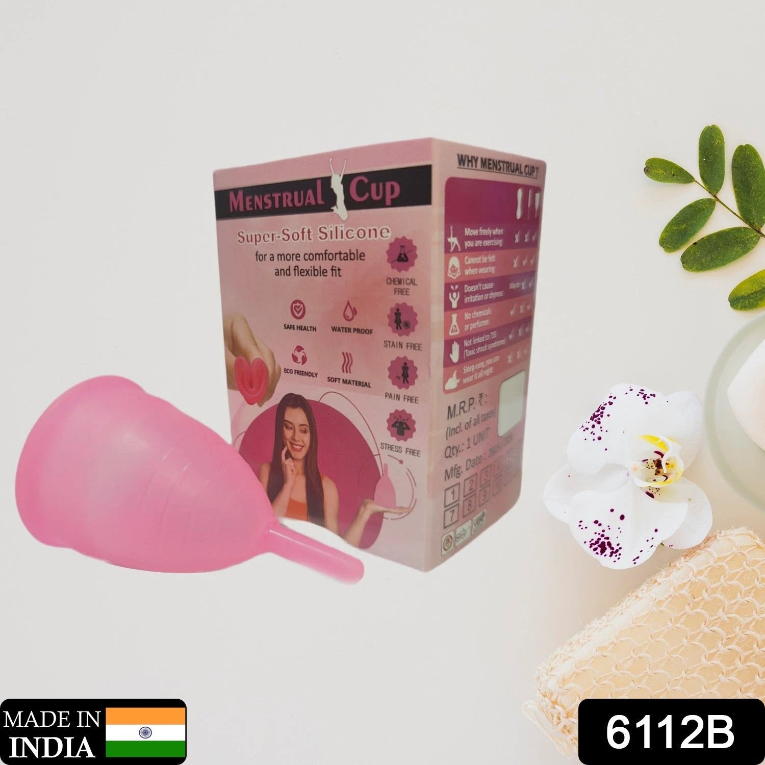 6112b Reusable Menstrual Cup Used By Womens And Girls During The Time Of Their Menstrual Cycle by Wukusy