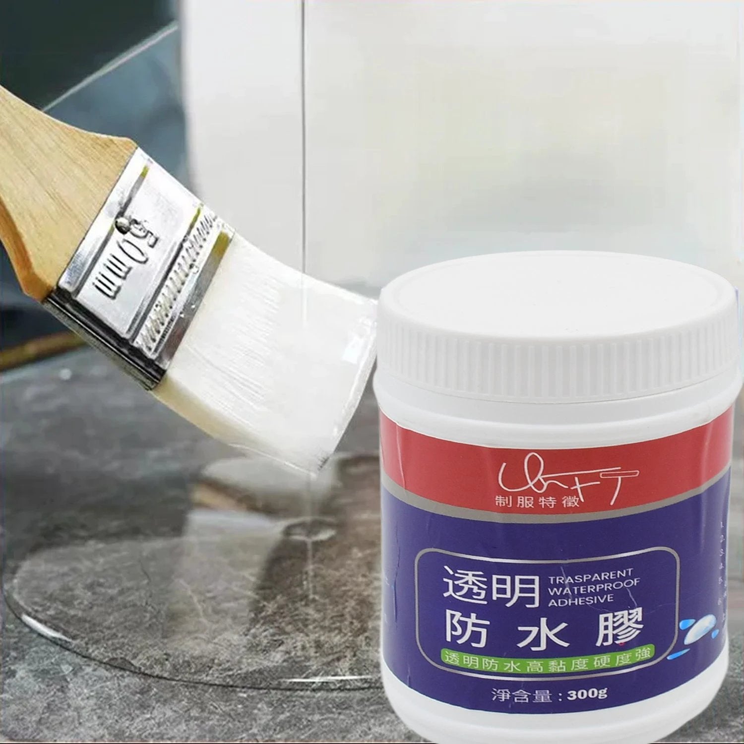 Transparent Waterproof Glue 300g Without Brush (1 Pc) by Wukusy