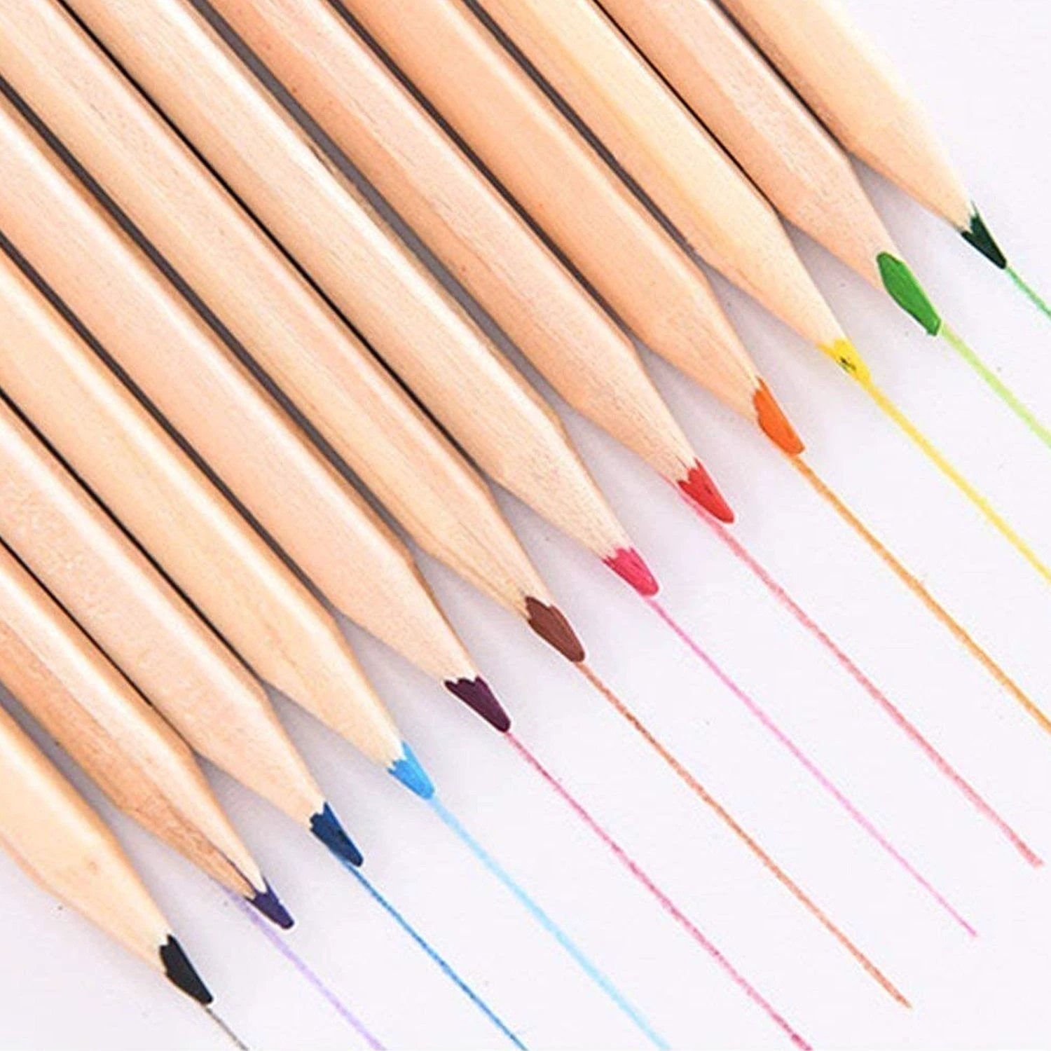 4726 Colorful Wooden Pencil Set With Pencil Box Ruler Sharpener For For Kids Artist Architect - 69KART