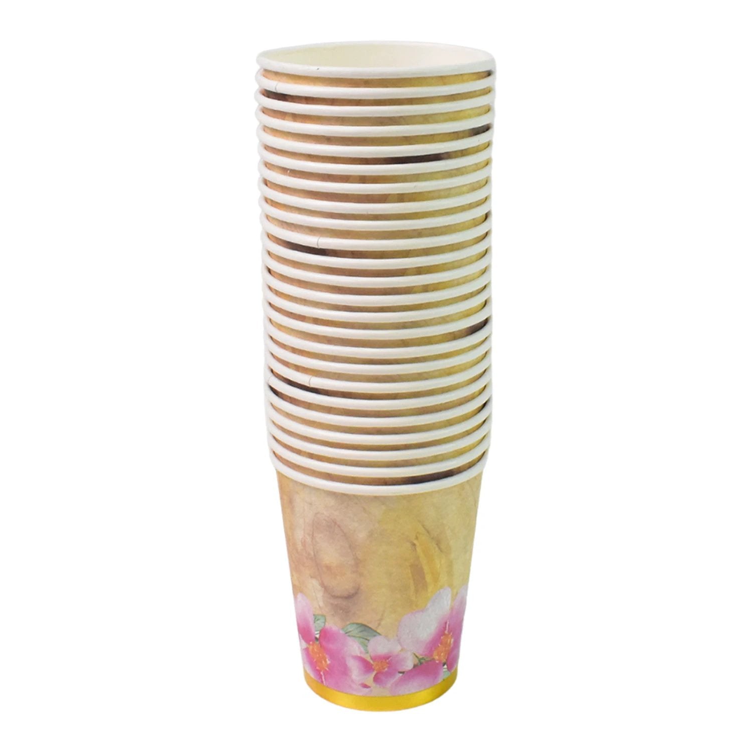 Disposable Paper Cups Disposable Tea Coffee Cups (24 Pcs Set  Mix Color  Design) - 69kart