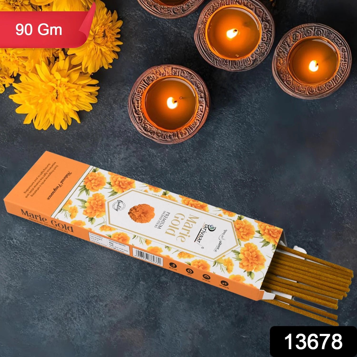 Marie Gold Premium Incense Stick Agarbatti For Home Office by Wukusy
