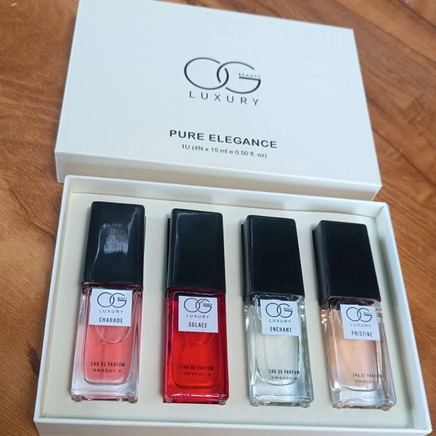 Luxury Pure Elegance Eau De Parfum - (4 Pc  Set  15 Ml) - 69KART