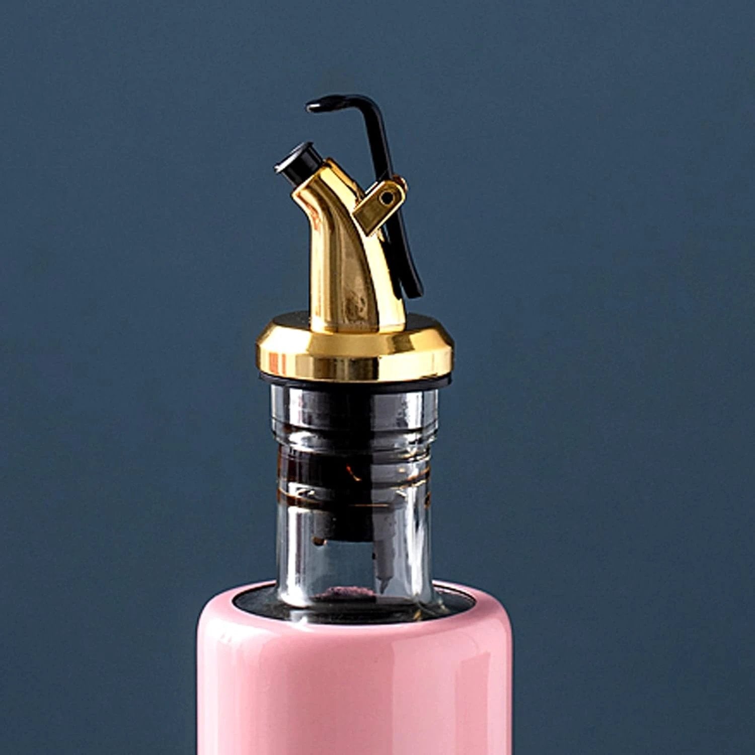 5526 300 Ml Olive Oil Dispenser Bottle Leakproof Condiment Glass Container Non- Drip Spout Soy Sauce Vinegar Cruet Bottle For Kitchen Cooking Bbq Fry For Kicthen Home (300 Ml) - 69kart