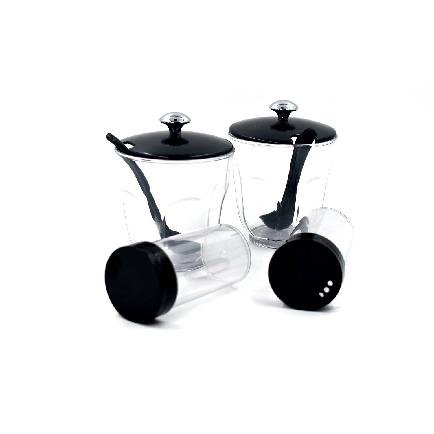 8122 Ganesh Rendy Condiment Set For Kitchen Transparent Jar For Easy To Access Spice 1 Piece Spice Set  (Plastic) - 69KART