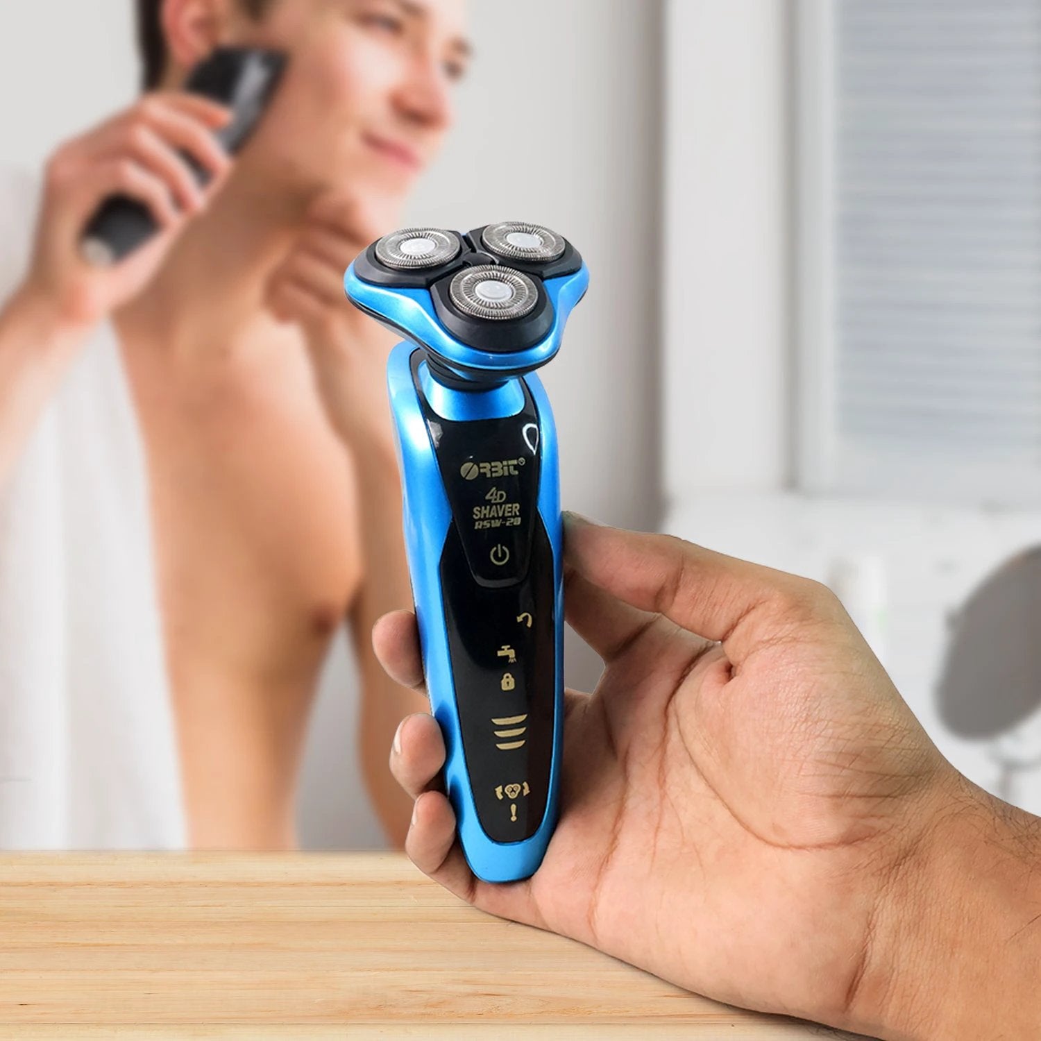 Orbit 4d Rechargeable Electric Shaver (1 Pc) by Wukusy