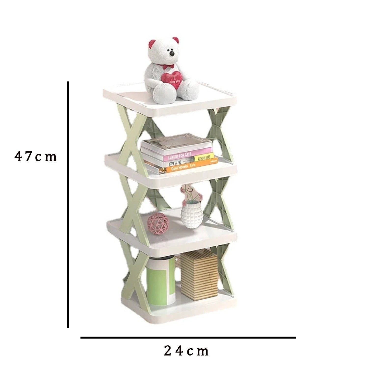 9078 4 Layer Shoes Stand Shoe Tower Rack Suit For Small Spaces Closet Small Entryway Easy Assembly And Stable In Structure Corner Storage Cabinet For Saving Space by Wukusy