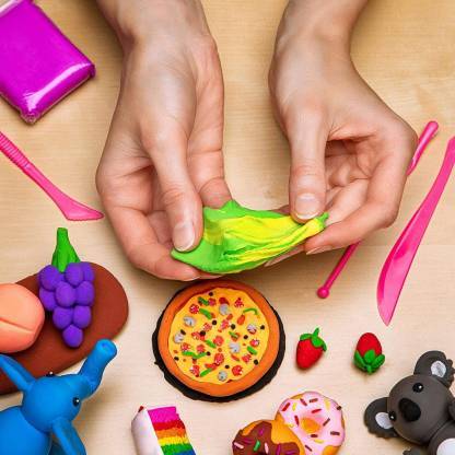 Non-toxic Creative Dough Clay (Pack Of 5 Pcs)
