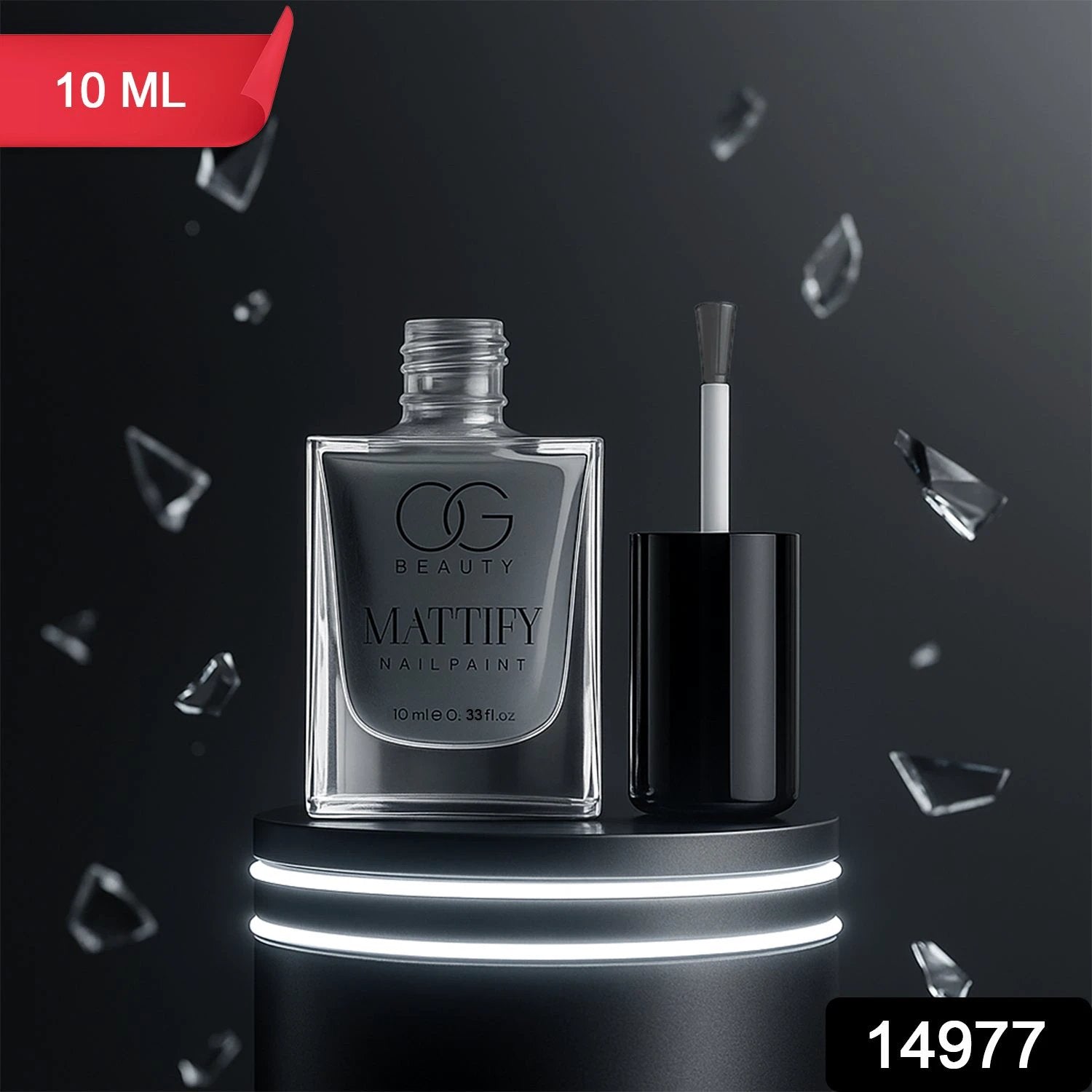 Og Beauty Calm Grey Mattify Nail Paint (10 Ml  1 Pc) - 69KART