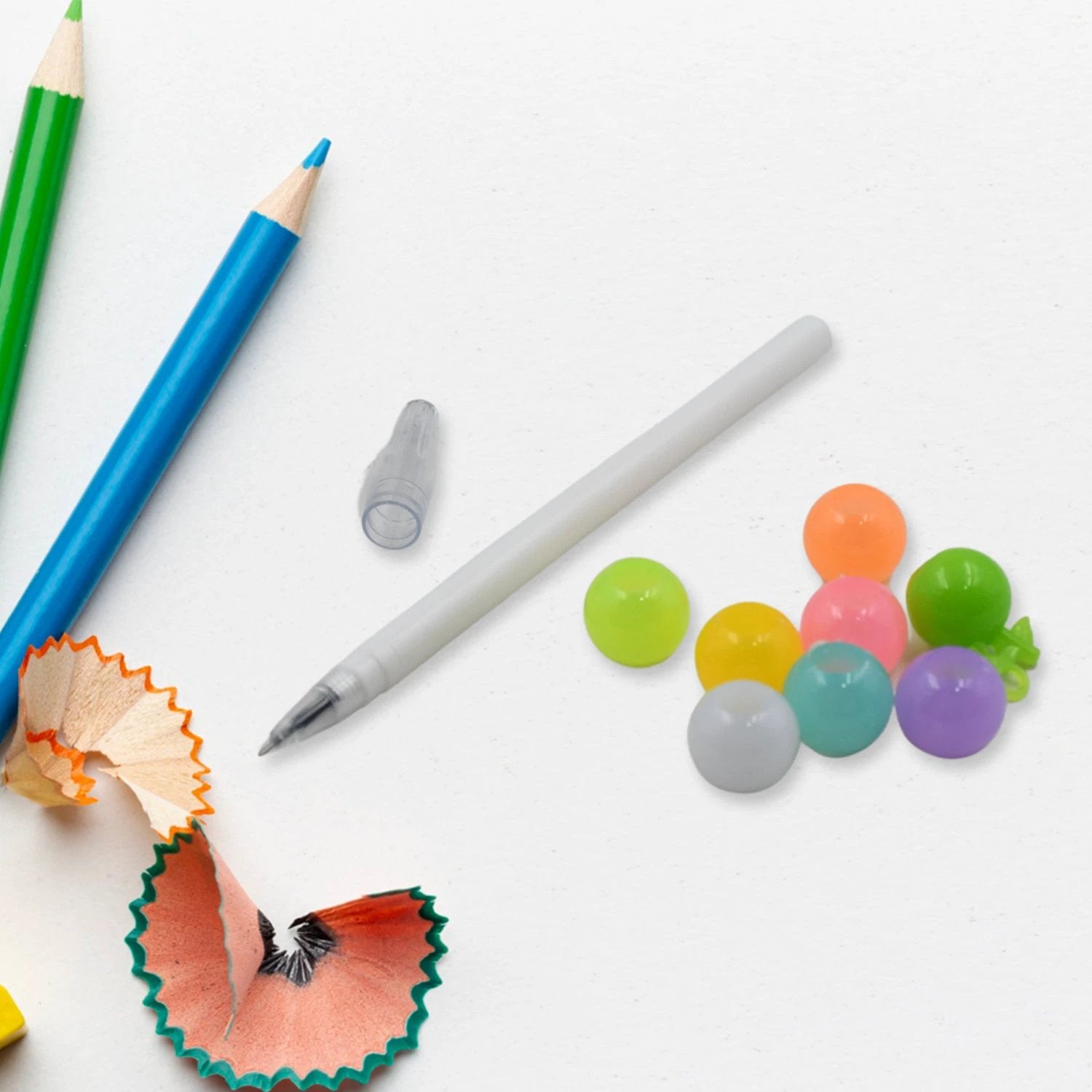 4572 Stylish Pearls Pen Plastic Moti Non-sharpening Design Pen Multicolor Pearls Moti Gel Pen Fancy Designer Attractive Gel Pen For Kids Pack Of (12 Pc Set ) - 69KART