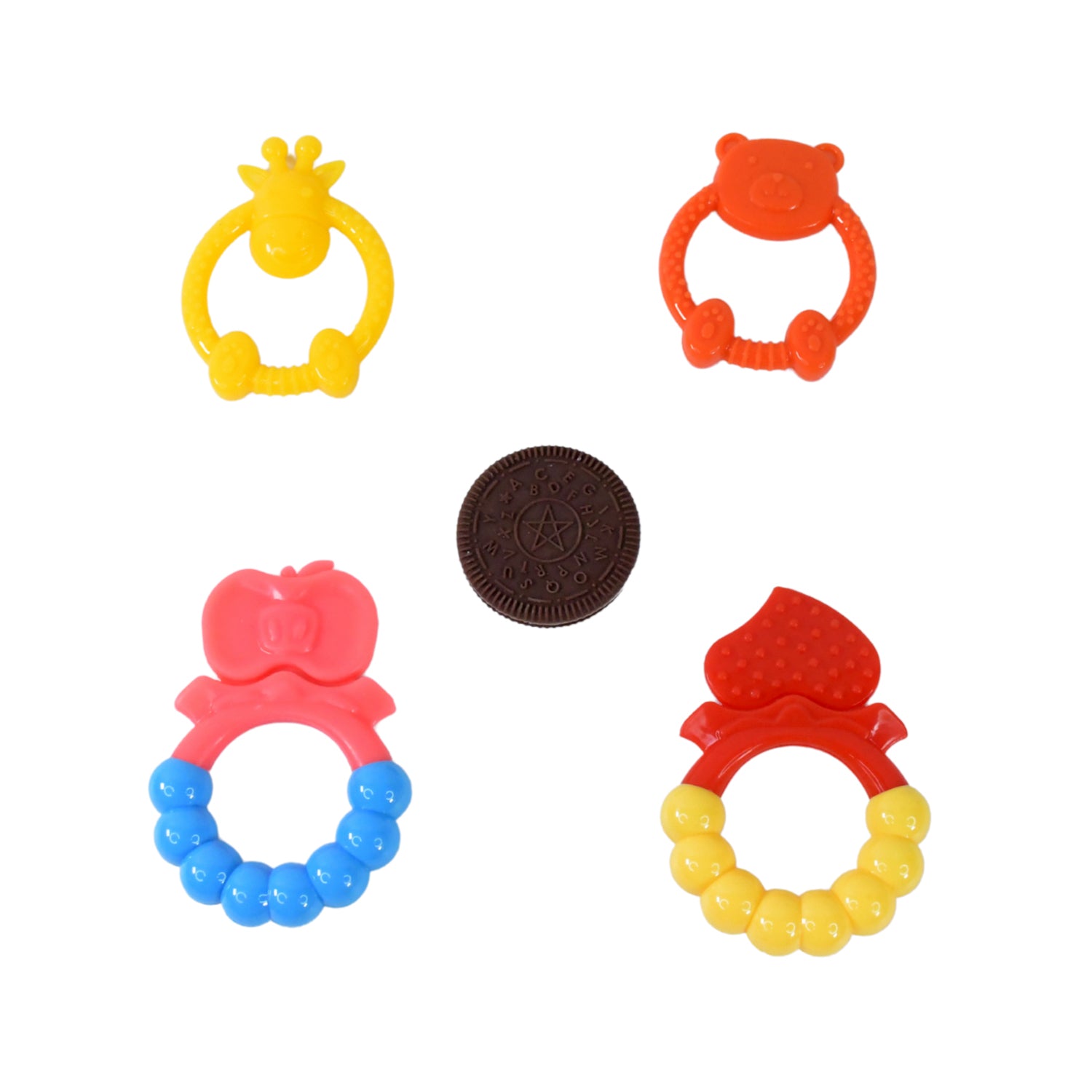 Silicone Baby Teething Toys Mix Design