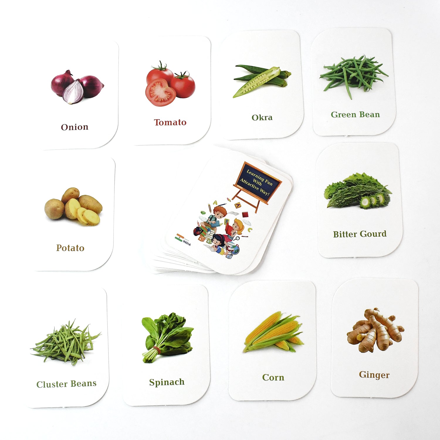 Vegetable Flash Cards 32-piece