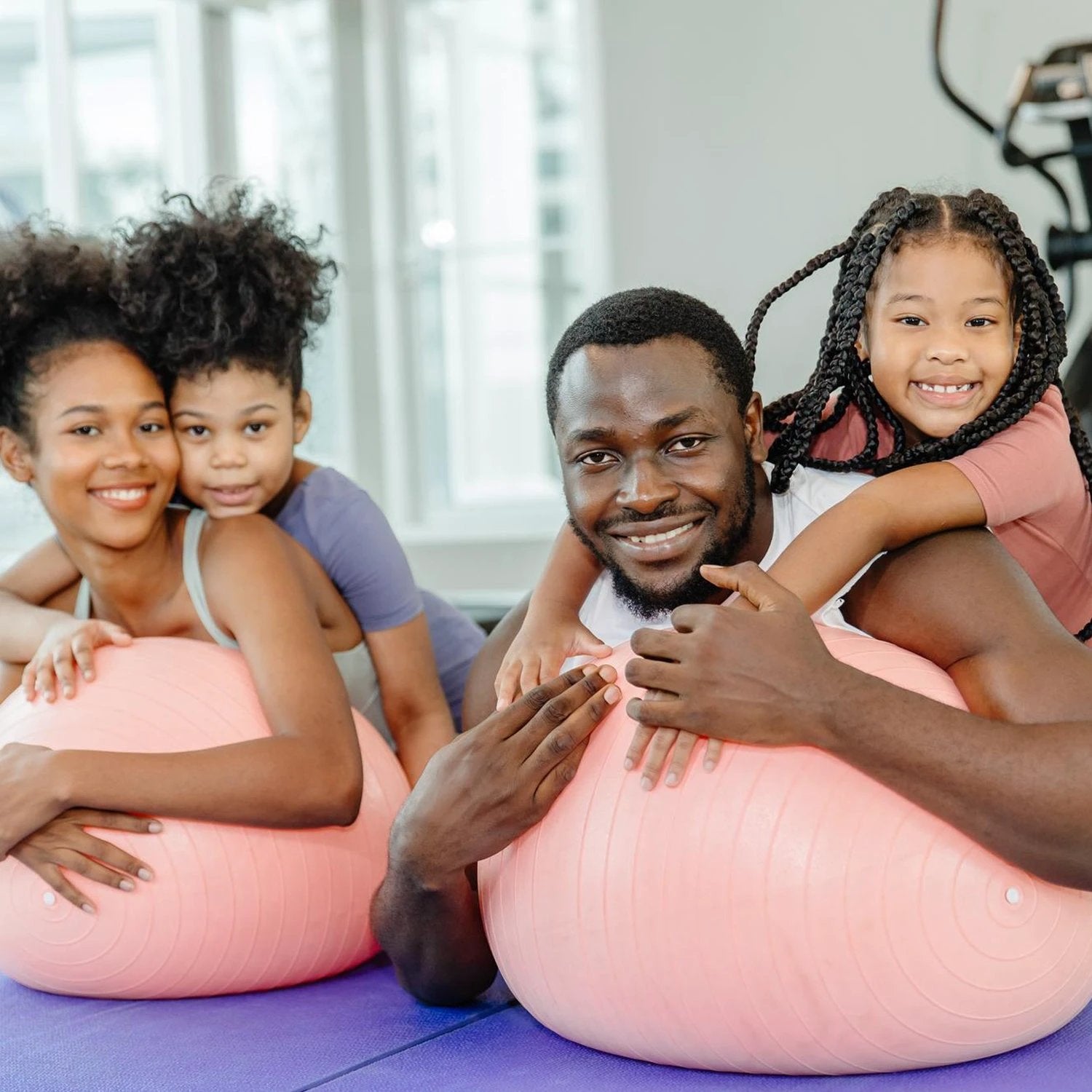 9091 Anti Burst 65 Cm Exercise Ball With Inflation Pump Non-slip Gym Ball For Yoga Pilates Core Training Exercises At Home And Gym- Suitable For Men And Women by Wukusy