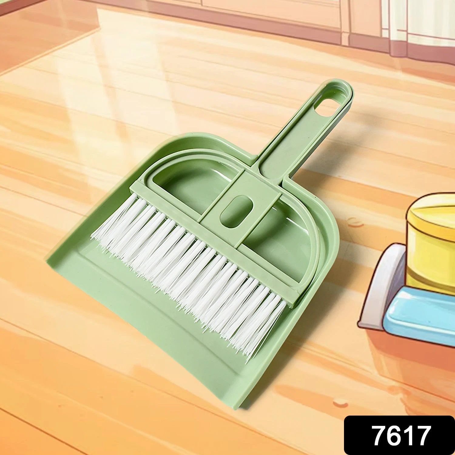 7617 Mini Dustpan Supdi With Brush Broom Set For Multipurpose Cleaning by Wukusy
