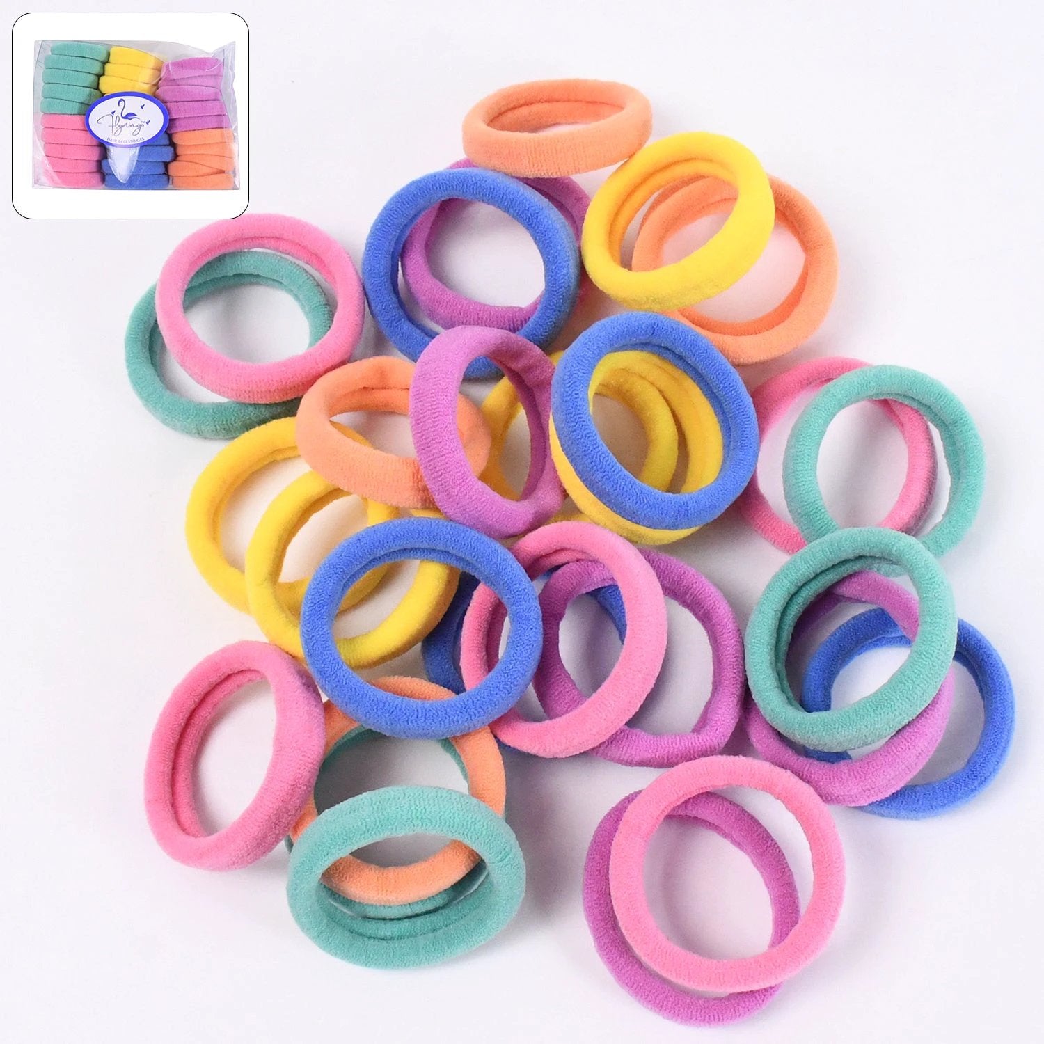 Mini Hair Ties Mini Hairlines Mini Hairbands (30 Pcs Set) - 69KART
