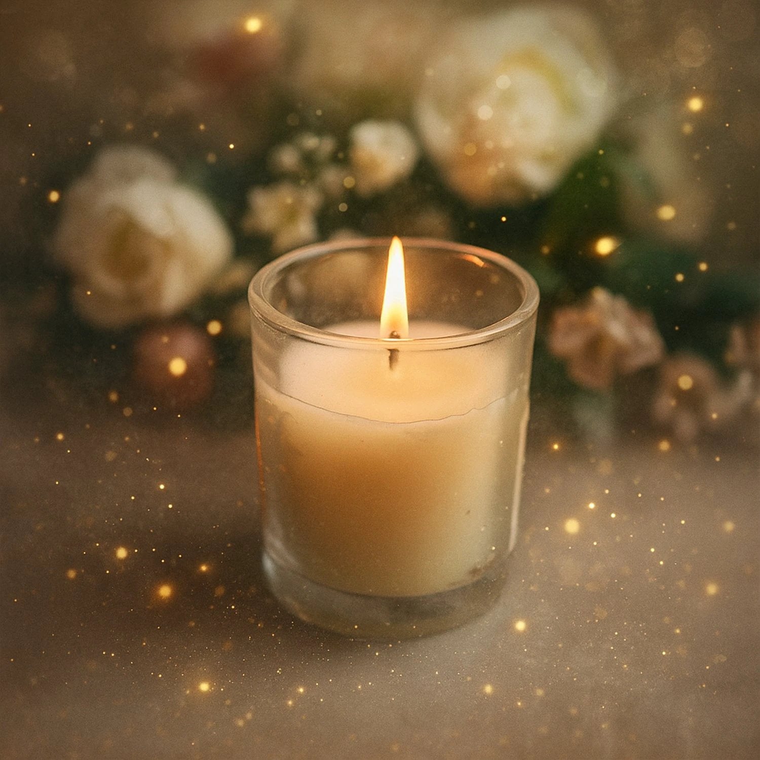 Inlief Scented Votive Jar Candle In Glass Sweet Dreams Soy Blend Candle (50 Gm) by Wukusy