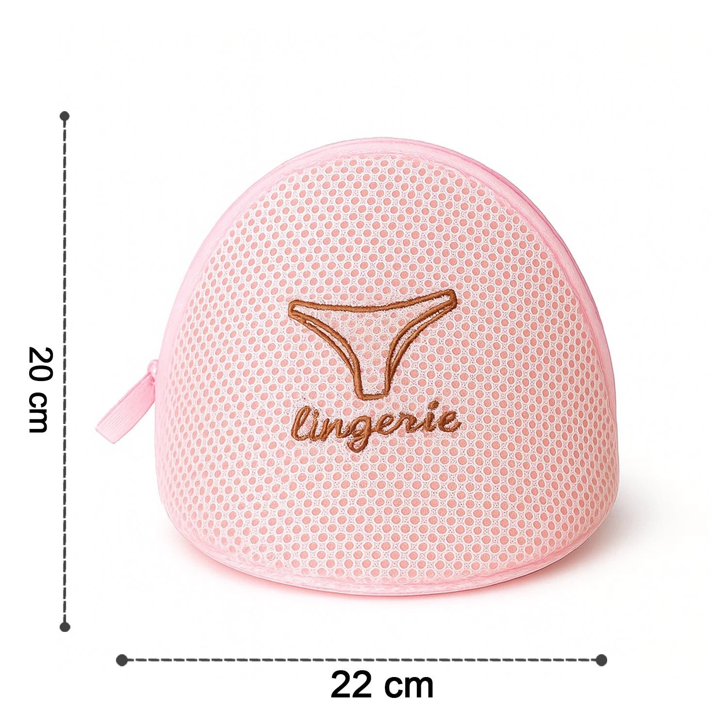 Lingerie Wash Bag  Dome-shaped Protective Mesh Laundry Pouch With Zip Closure (1 Pc) - 69kart