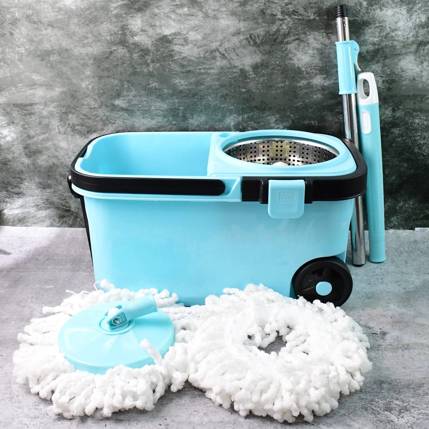 Premium 360 Spin Cleaning Mop Set by Wukusy