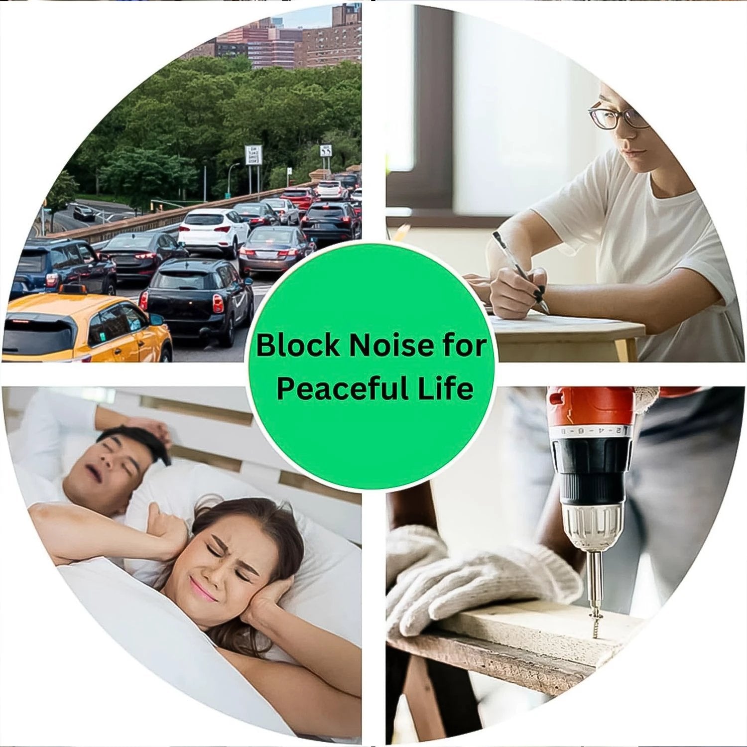 Earplugs Noise Reduction For Noise (1 Pair Foam) by Wukusy