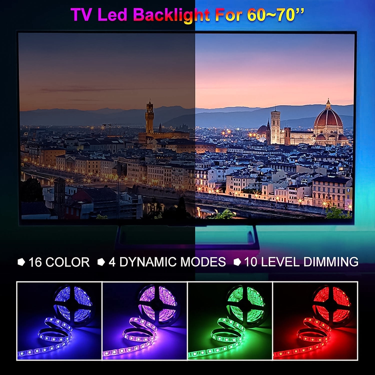 Rgb Led Strip Lights Led Mood Lights (1 Set)