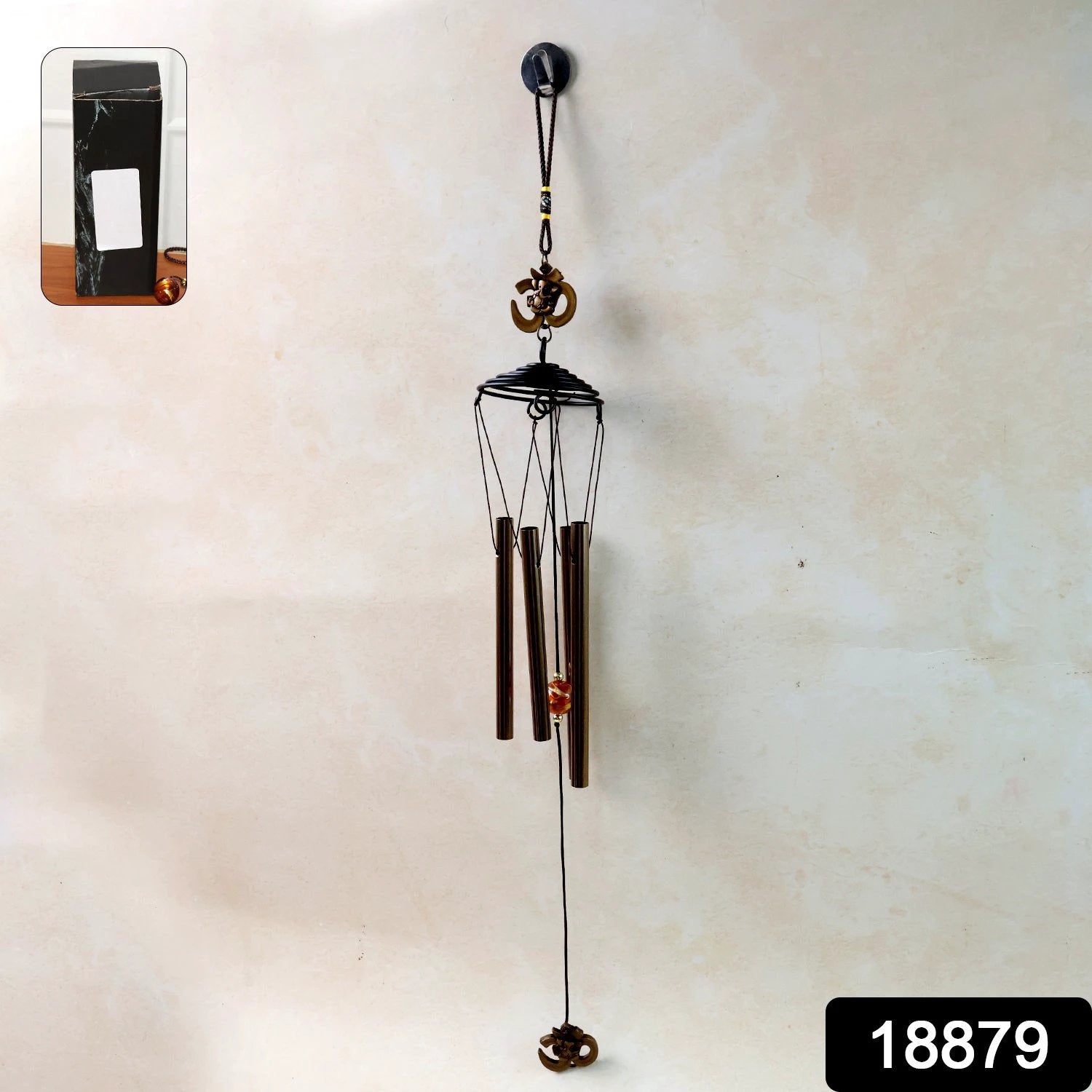 Metal Wind Chime with Om Symbol by Wukusy