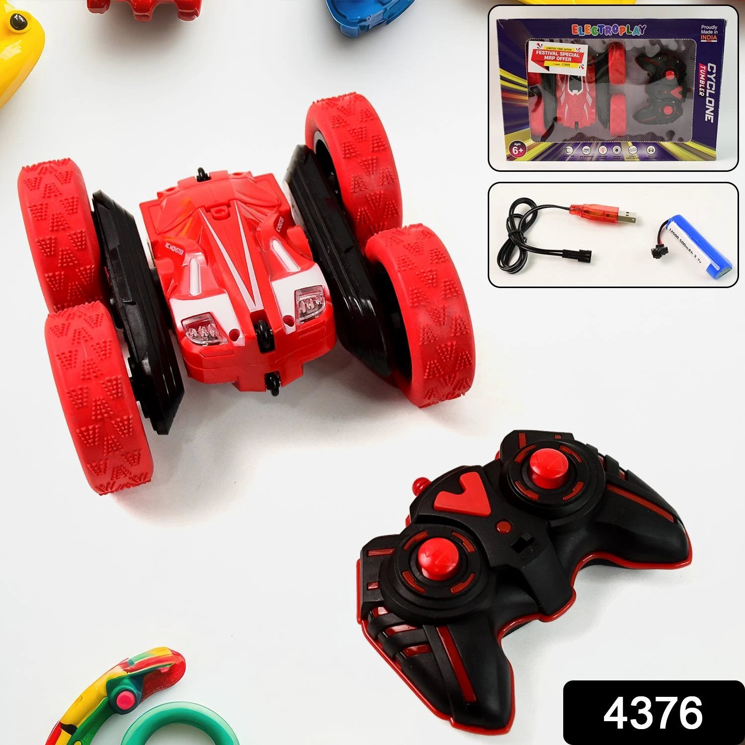 Remote Control Car Double Sided Fast Stunt Car (1 Set) - 69kart
