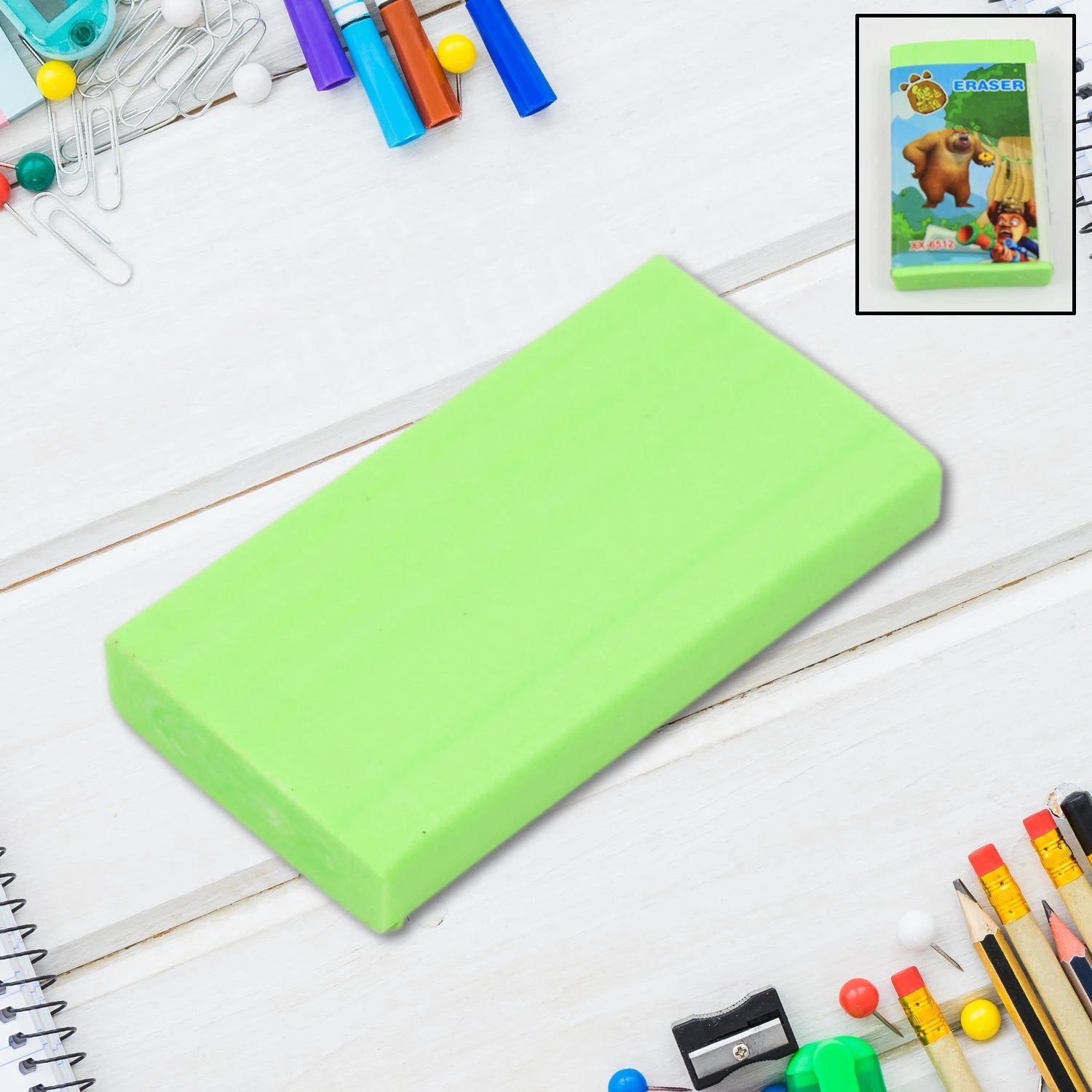Fancy  Stylish Eraser (1 Pc  Mix Design) - 69KART